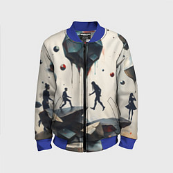 Детский бомбер Сюрреалистичные люди и камни