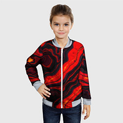 Бомбер детский Срез магматической породы, цвет: 3D-серый — фото 2