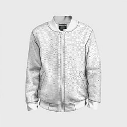 Детский бомбер Белый с абстрактным узором