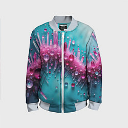 Детский бомбер Розовые кристаллы