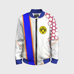 Бомбер детский Borussia geometry sport, цвет: 3D-синий