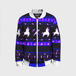 Детский бомбер Fortnite neon pattern
