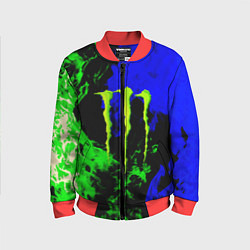 Детский бомбер Monster energy кислотный огонь