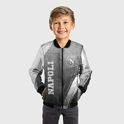 Бомбер детский Napoli - grey gradient вертикально, цвет: 3D-черный — фото 2