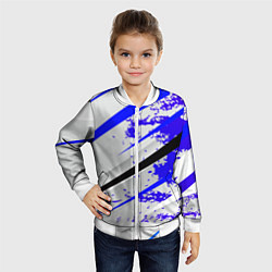 Бомбер детский Color white blue, цвет: 3D-белый — фото 2