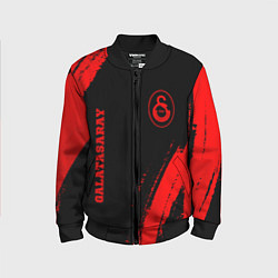 Бомбер детский Galatasaray - red gradient вертикально, цвет: 3D-черный
