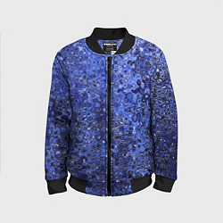 Детский бомбер Синий ультрамарин абстрактная текстура