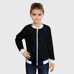 Бомбер детский Color black blue, цвет: 3D-белый — фото 2