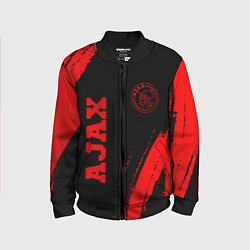 Детский бомбер Ajax - red gradient вертикально