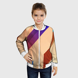 Бомбер детский Multicolored, цвет: 3D-белый — фото 2