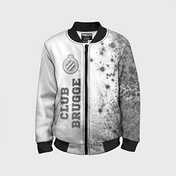 Бомбер детский Club Brugge - white gradient по-вертикали, цвет: 3D-черный