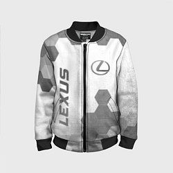 Бомбер детский Lexus - white gradient вертикально, цвет: 3D-черный