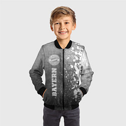 Бомбер детский Bayern - grey gradient по-вертикали, цвет: 3D-черный — фото 2