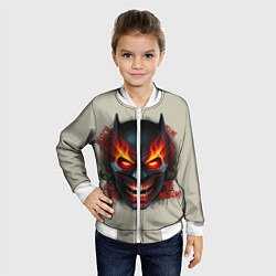 Бомбер детский Огенный Бэтмент, цвет: 3D-белый — фото 2