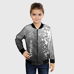 Бомбер детский Citroen - grey gradient по-вертикали, цвет: 3D-черный — фото 2
