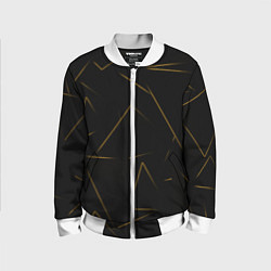 Бомбер детский Color yellow line, цвет: 3D-белый