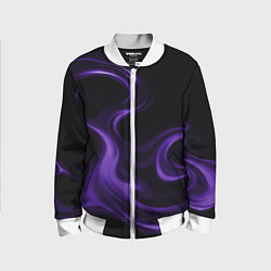 Бомбер детский The color is purple, цвет: 3D-белый