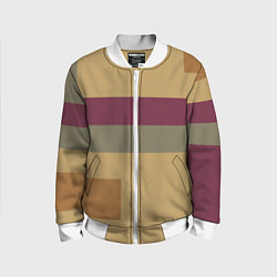 Детский бомбер Цветной геометрический абстрактный паттерн