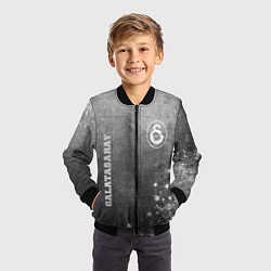Бомбер детский Galatasaray - grey gradient вертикально, цвет: 3D-черный — фото 2