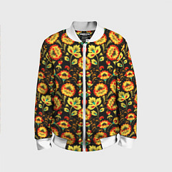 Детский бомбер Русская узорная роспись