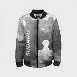 Детский бомбер Subaru - grey gradient вертикально