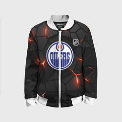 Бомбер детский Эдмонтон Ойлерз - НХЛ хоккей, цвет: 3D-белый