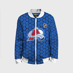 Бомбер детский Колорадо Эвеланш - синие соты, цвет: 3D-белый