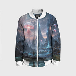 Детский бомбер Фантастический мир с медузами и озеро у гор