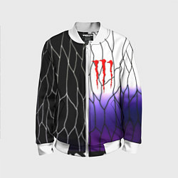 Бомбер детский Monster energy steel, цвет: 3D-белый