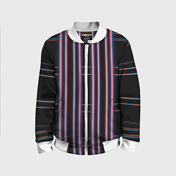Бомбер детский Neon red blue black, цвет: 3D-белый