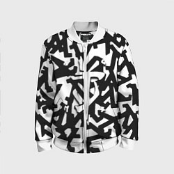 Бомбер детский Doom x half life pattern, цвет: 3D-белый
