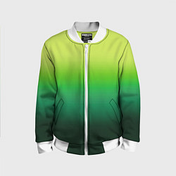Детский бомбер Градиент укропное зеленое омбре