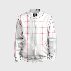 Бомбер детский Color white red crosses, цвет: 3D-белый