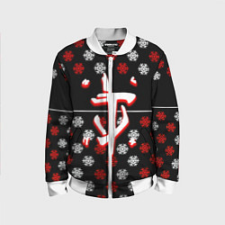 Детский бомбер Doom winter pattern steel