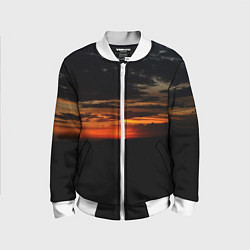 Детский бомбер Закат на плато