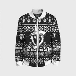 Детский бомбер Doom x elders scrolls pattern