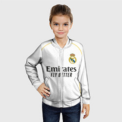 Бомбер детский Мбаппе Реал Мадрид домашняя форма 2526, цвет: 3D-белый — фото 2