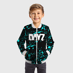 Бомбер детский Dayz голубые краски, цвет: 3D-белый — фото 2