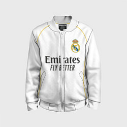 Бомбер детский Винисиус Реал Мадрид домашняя форма 2025 2026, цвет: 3D-белый