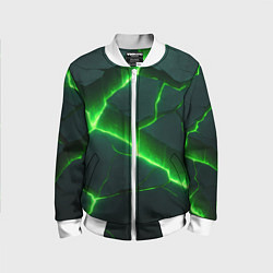 Детский бомбер Кислотный зеленый свет из плит