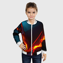 Бомбер детский Rift, цвет: 3D-белый — фото 2
