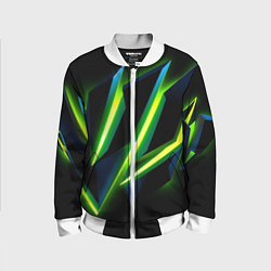 Детский бомбер Geometric neon