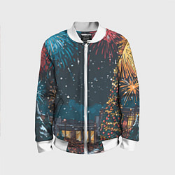 Детский бомбер Новогодний салют