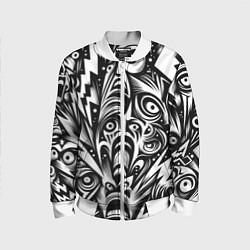 Детский бомбер Lightnings and faces - ai art fantasy