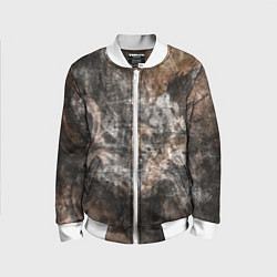 Детский бомбер Абстракция - brown darkness