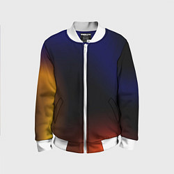 Детский бомбер Color black red blue