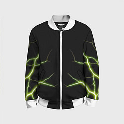 Детский бомбер Color green black