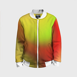 Бомбер детский Color multicolored gradient, цвет: 3D-белый