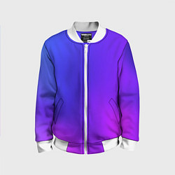 Бомбер детский Color multicolored gradient, цвет: 3D-белый