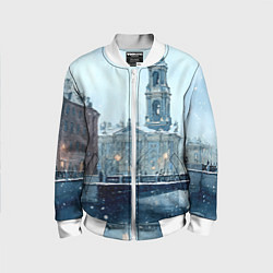 Детский бомбер Зимний Питер